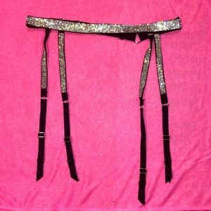 COPY - 💗 VICTORIA SECRET FASHION RHINESTONE SHINE SPARKLE GLITTERY GARTER BELT …